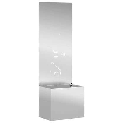 Schermo per privacy in giardino Traforo Argento 50 x 140 cm