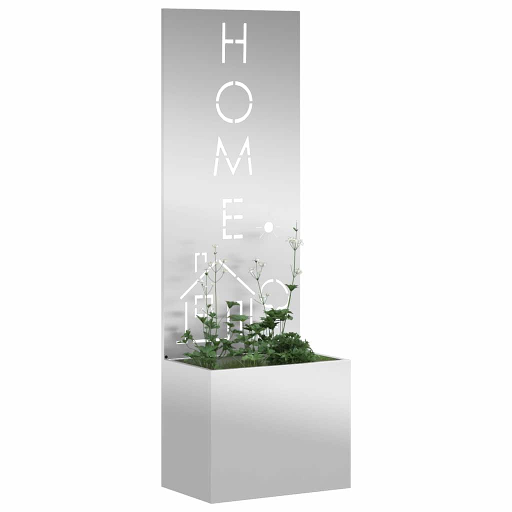 Schermo per privacy in giardino Traforo Argento 50 x 150 cm