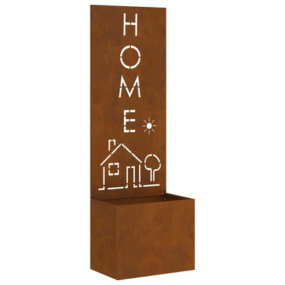 Schermo per privacy in giardino Traforo Ruggine 50 x 140 cm