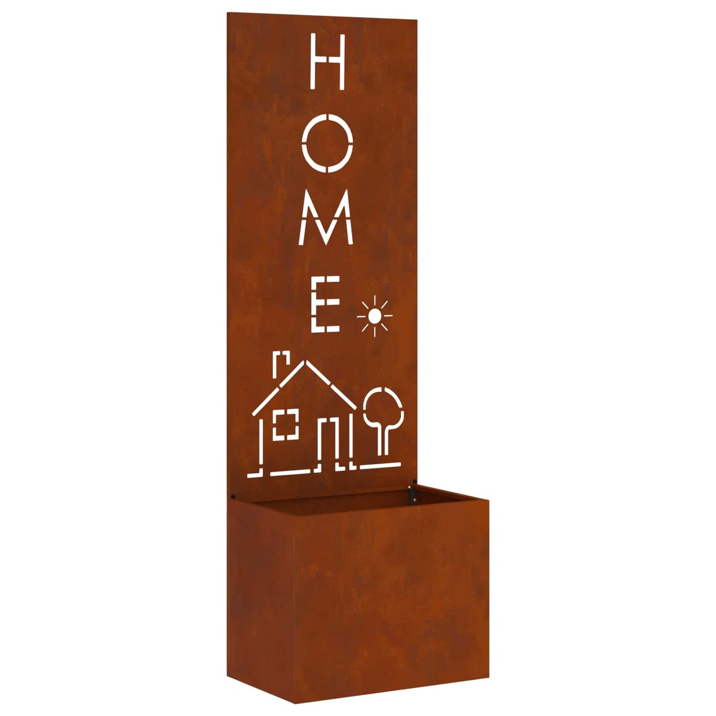 Schermo per privacy in giardino Traforo Ruggine 50 x 150 cm | homemem39
