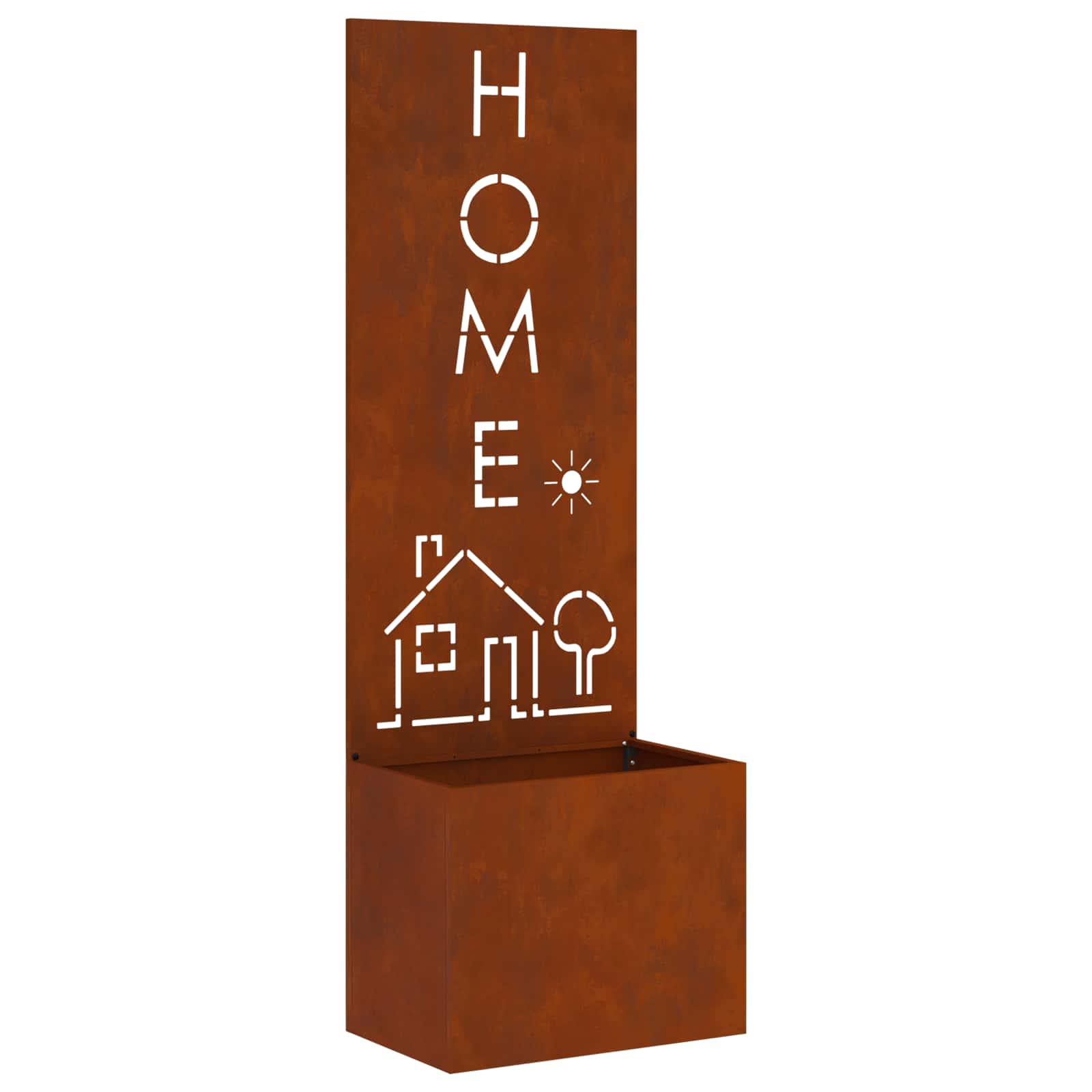 Schermo per privacy in giardino Traforo Ruggine 50 x 150 cm | homemem39