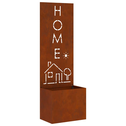 Schermo per privacy in giardino Traforo Ruggine 50 x 150 cm | homemem39