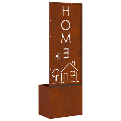 Schermo per privacy in giardino Traforo Ruggine 50 x 150 cm | homemem39