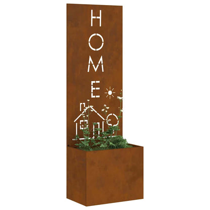 Schermo per privacy in giardino Traforo Ruggine 50 x 140 cm