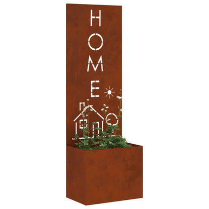 Schermo per privacy in giardino Traforo Ruggine 50 x 150 cm | homemem39