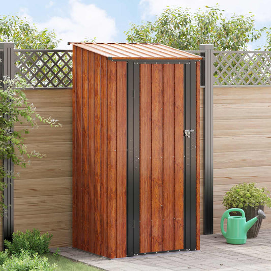 Casette da giardino Marrone 103 x 86 x 200 cm Metallo | homemem39