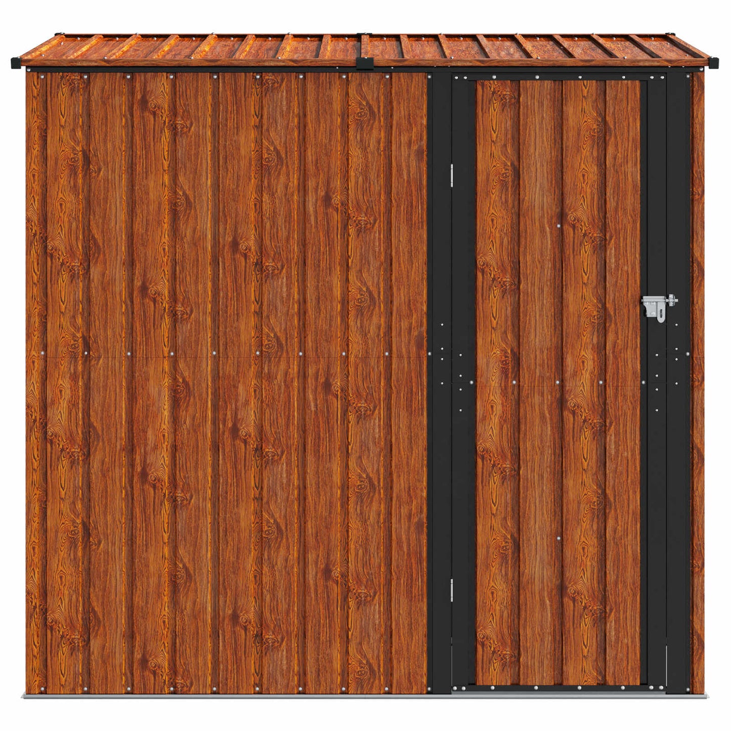 Casette da giardino Marrone 203,5 x 73 x 200 cm Metallo