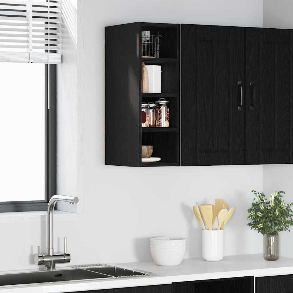 Armadio pensile Rovere nero 20 x 29,5 x 60 cm Legno multistrato