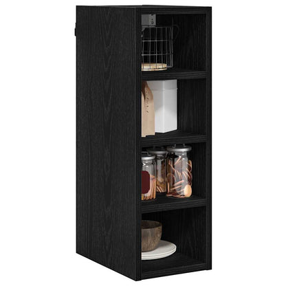 Armadio pensile Rovere nero 20 x 29,5 x 60 cm Legno multistrato | homemem39