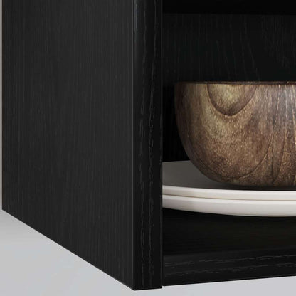 Armadio pensile Rovere nero 30 x 29,5 x 60 cm Legno multistrato | homemem39