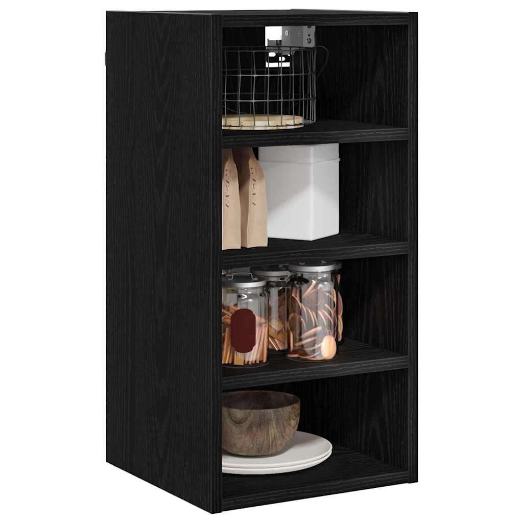 Armadio pensile Rovere nero 30 x 29,5 x 60 cm Legno multistrato