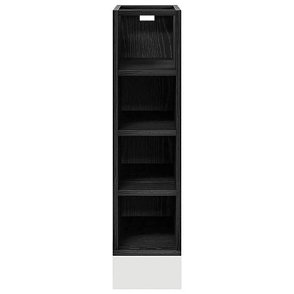 Base per Cucina con lo scaffale Rovere nero 20 x 44,5 x 81,5 cm | homemem39