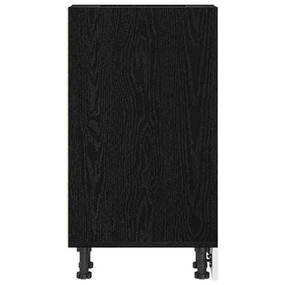 Base per Cucina con lo scaffale Rovere nero 20 x 44,5 x 81,5 cm | homemem39