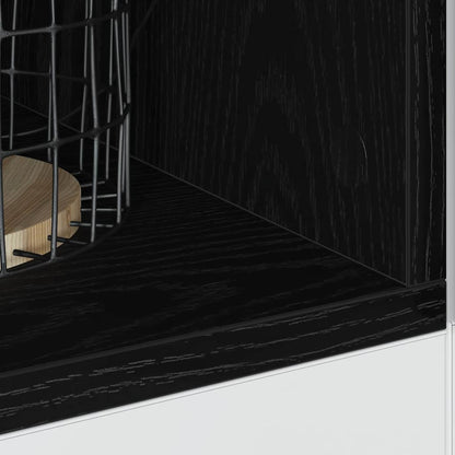 Base per Cucina con lo scaffale Rovere nero 30 x 44,5 x 81,5 cm | homemem39