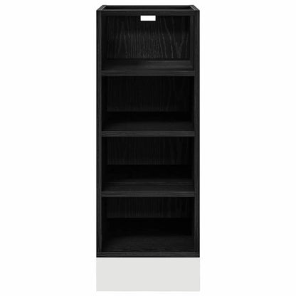 Base per Cucina con lo scaffale Rovere nero 30 x 44,5 x 81,5 cm | homemem39