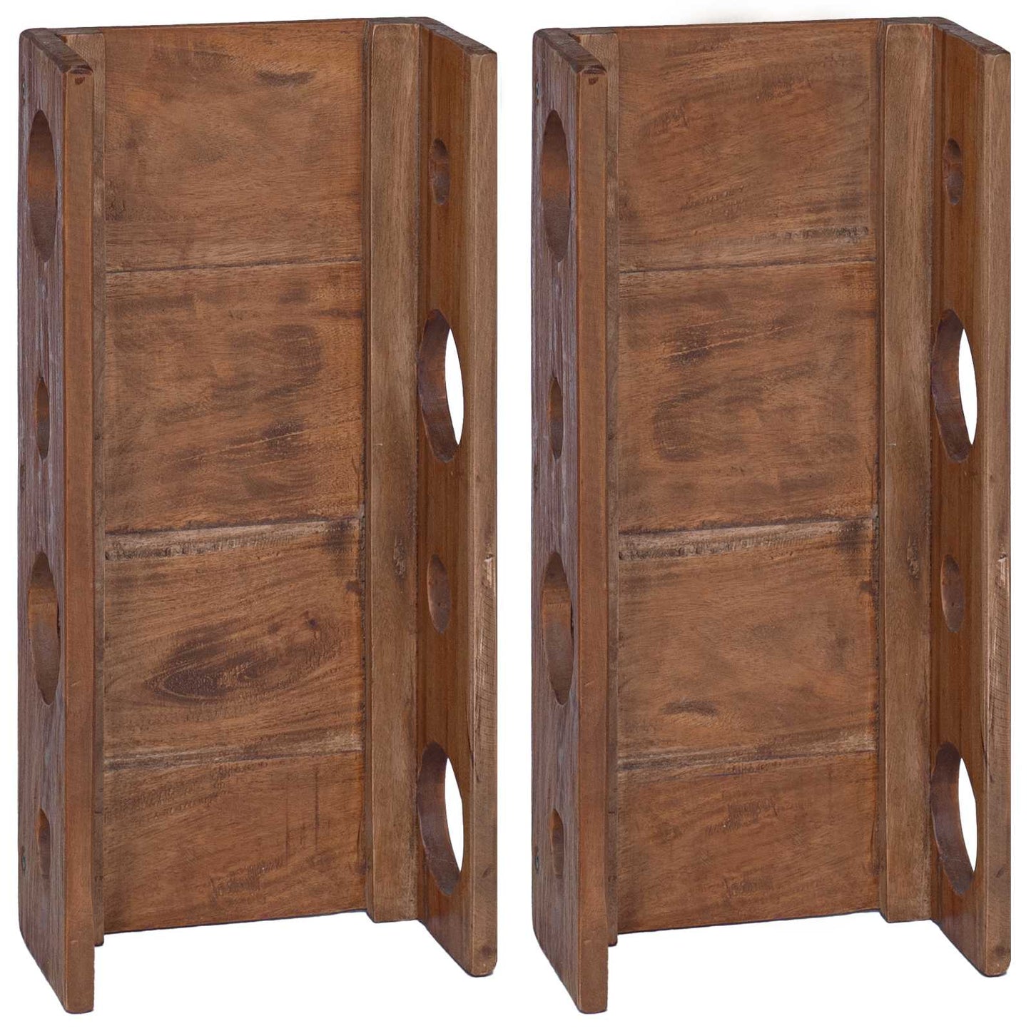 Scaffale Marrone 24 x 13 x 54 cm Legno di Mogano Massello | homemem39