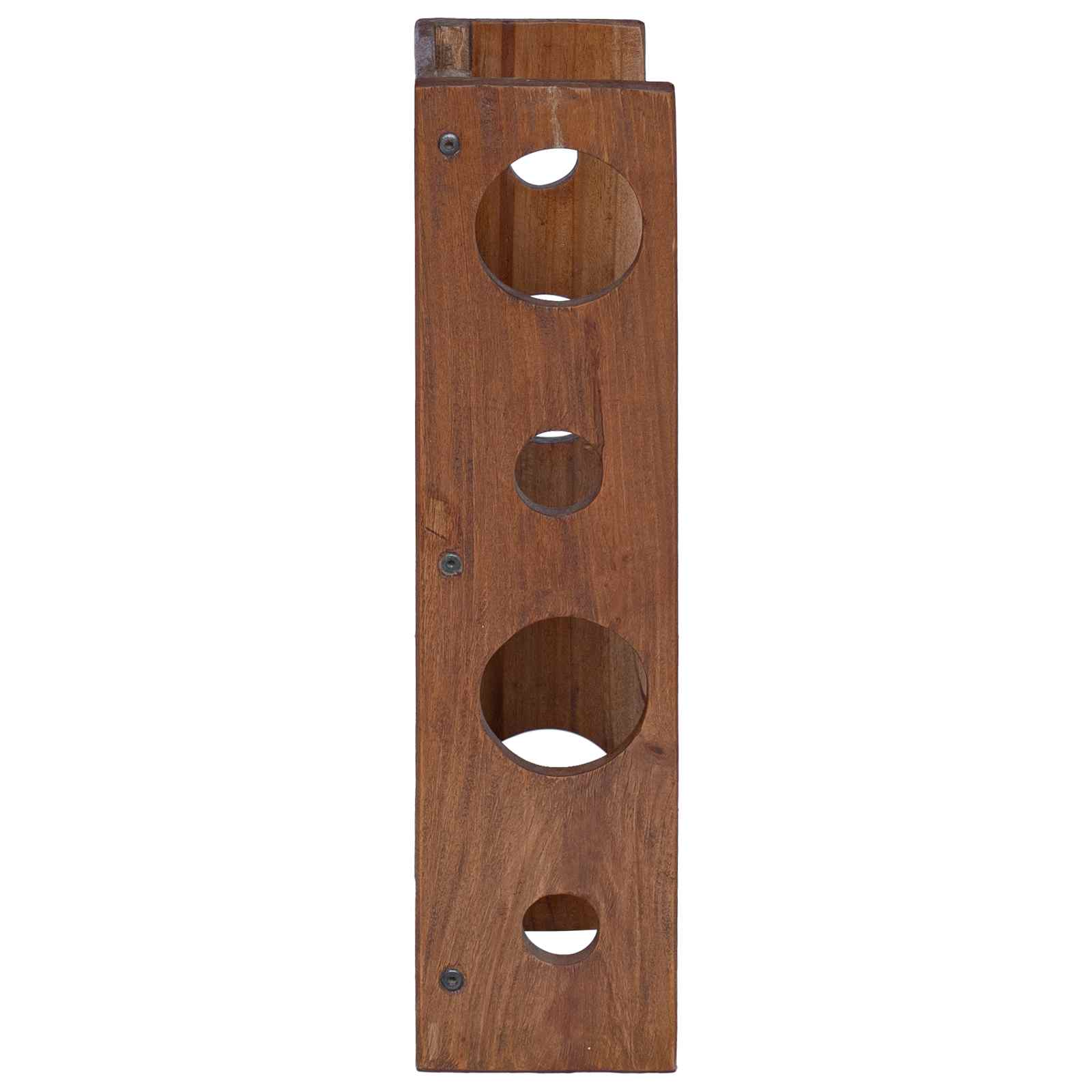 Scaffale Marrone 24 x 13 x 54 cm Legno di Mogano Massello | homemem39