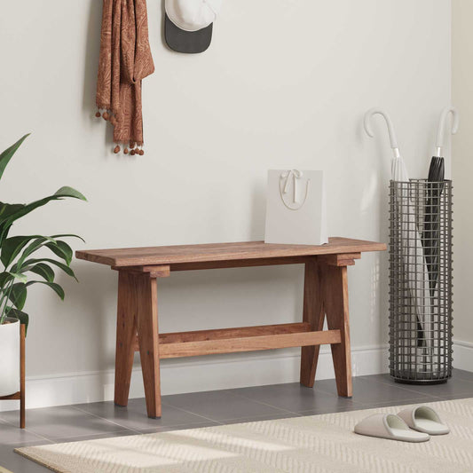 panchina Naturale 100 x 30 x 51 cm Legno massello di recupero - homemem39