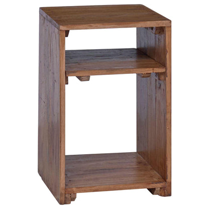 Tavolo Accent 3 pcs Marrone Legno di Mogano Massello | homemem39