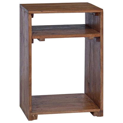 Tavolo Accent 3 pcs Marrone Legno di Mogano Massello | homemem39
