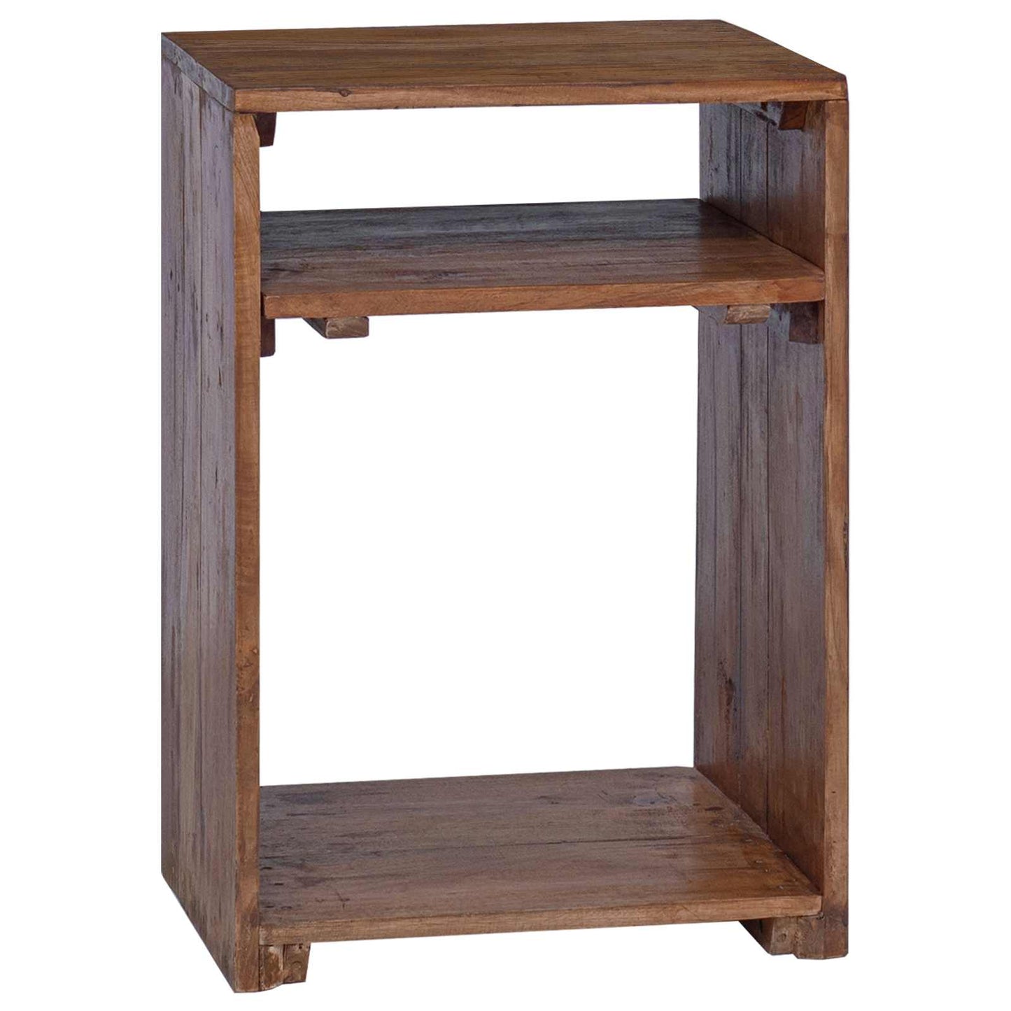Tavolo Accent 3 pcs Marrone Legno di Mogano Massello