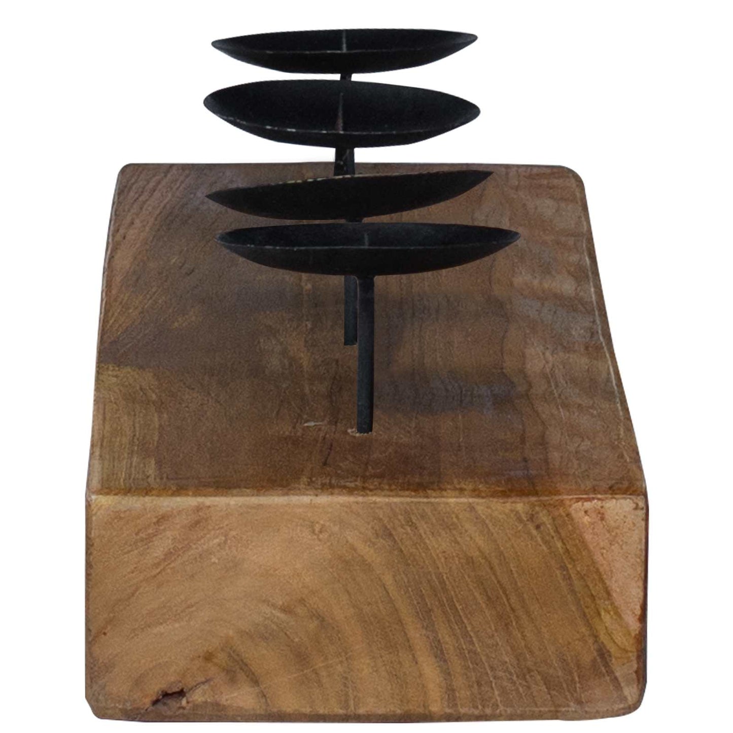 Candelabro Naturale 50 x 15 x 10 cm Legno massello di teak