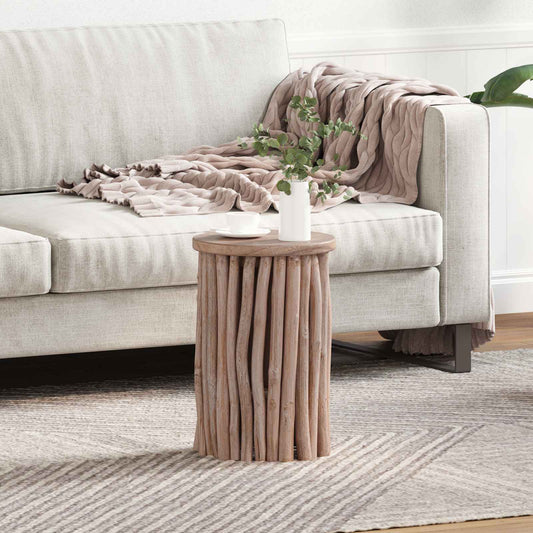 Pouf Naturale 30 x 30 x 45 cm Legno di teak solido