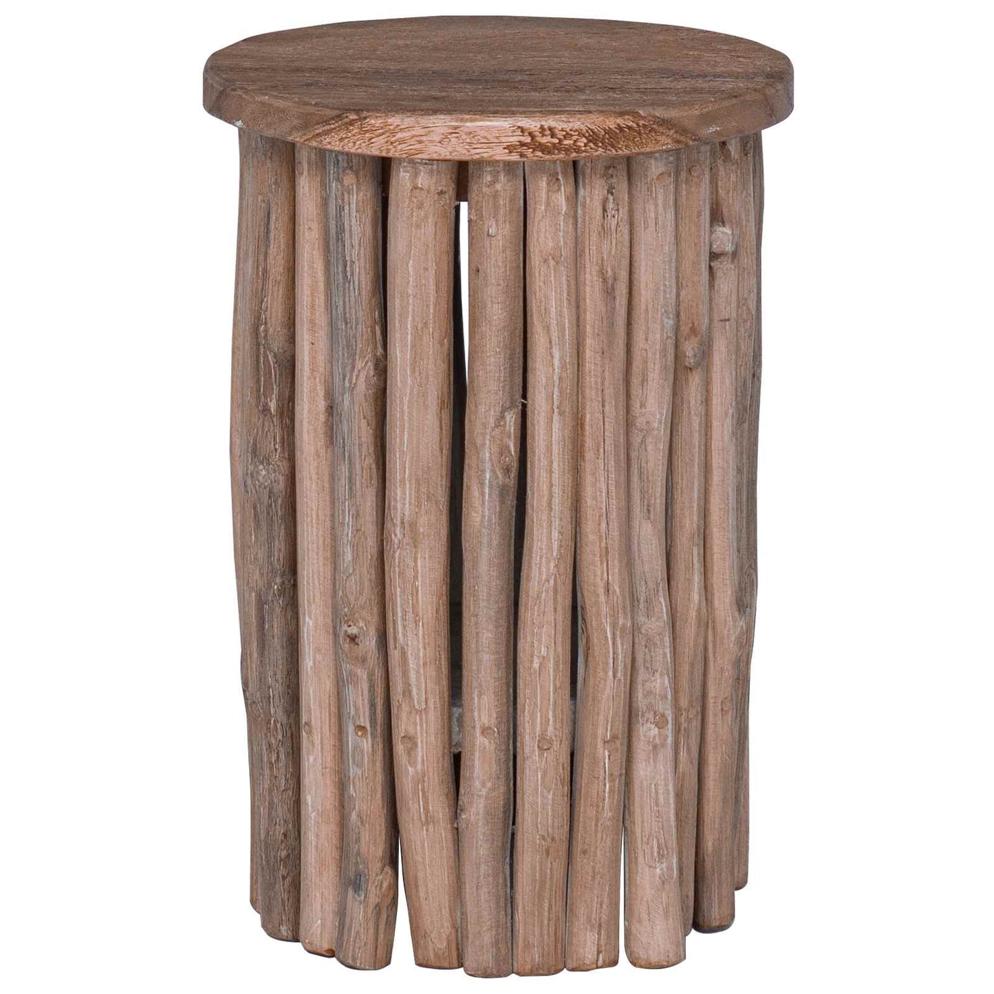 Pouf Naturale 30 x 30 x 45 cm Legno di teak solido