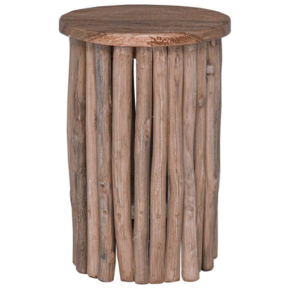 Pouf Naturale 30 x 30 x 45 cm Legno di teak solido