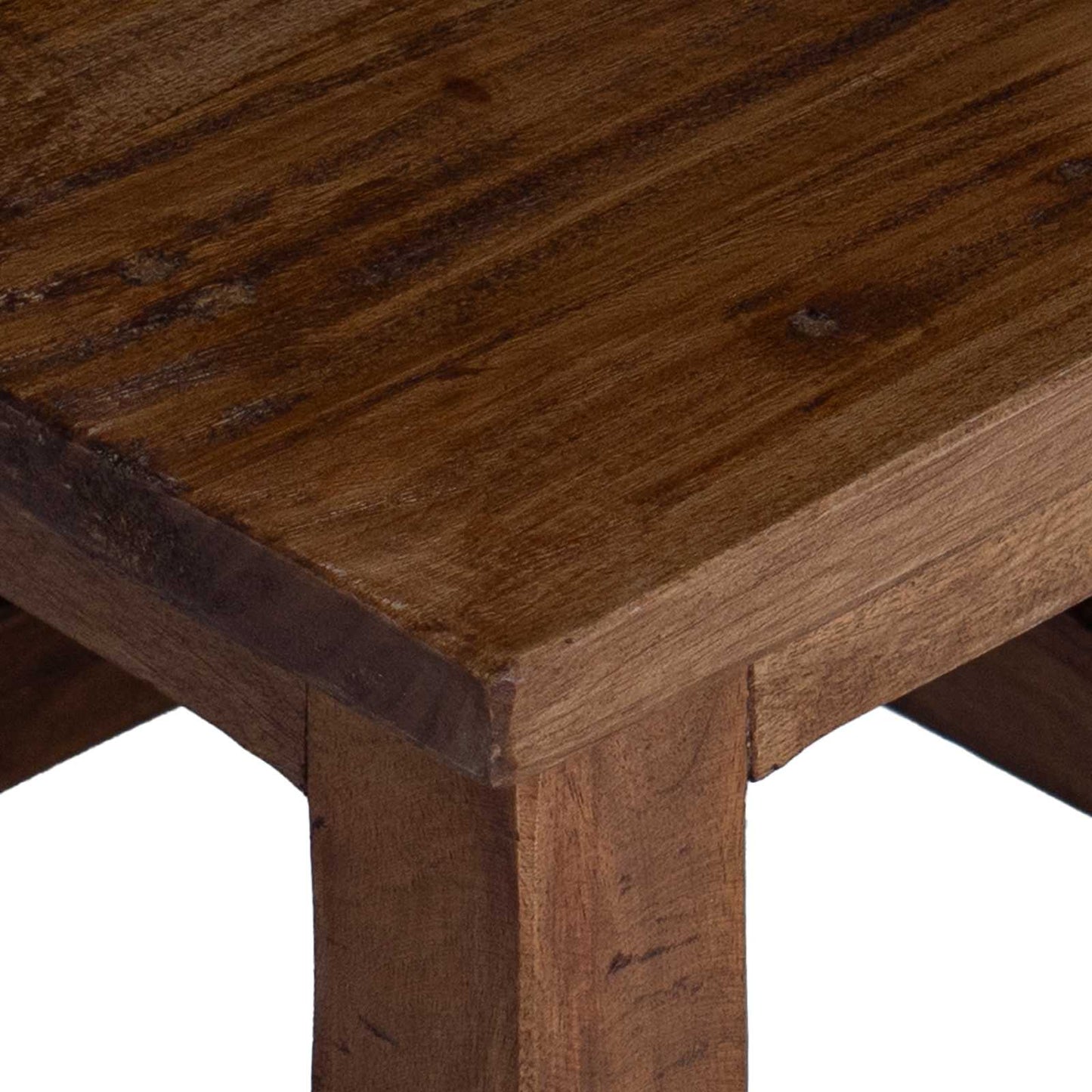 Pouf Naturale 26 x 26 x 26 cm Legno di Mogano | homemem39