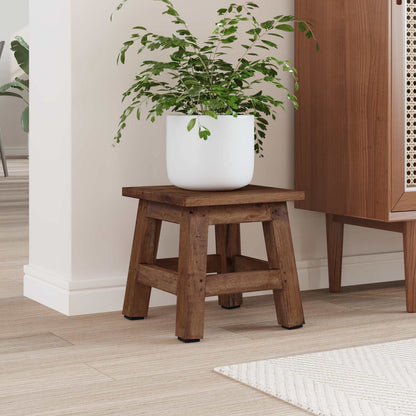 Pouf Naturale 26 x 26 x 26 cm Legno di Mogano | homemem39