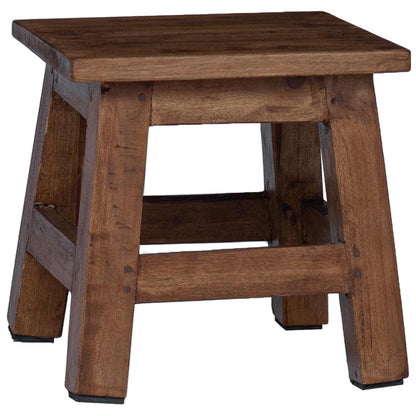 Pouf Naturale 26 x 26 x 26 cm Legno di Mogano | homemem39