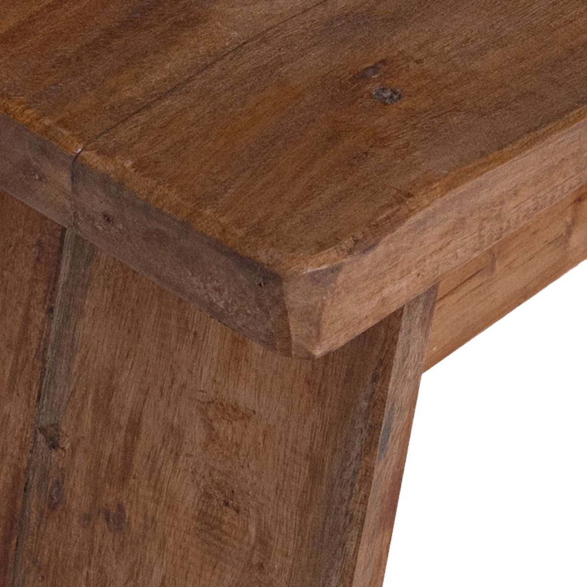 Pouf Naturale 40 x 25 x 31 cm Legno di Mogano | homemem39
