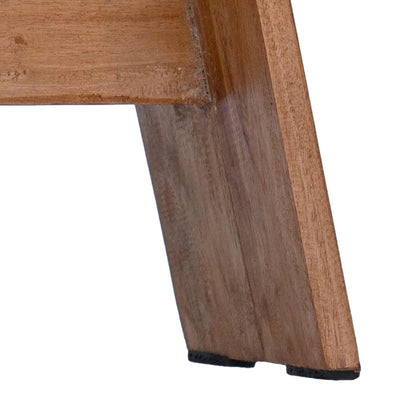 Pouf Naturale 40 x 25 x 31 cm Legno di Mogano | homemem39