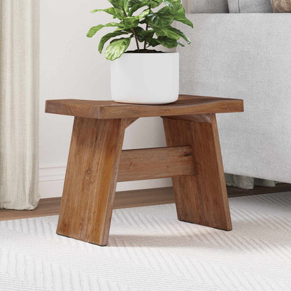 Pouf Naturale 40 x 25 x 31 cm Legno di Mogano | homemem39