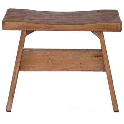 Pouf Naturale 40 x 25 x 31 cm Legno di Mogano | homemem39