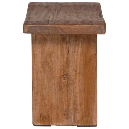 Pouf Naturale 40 x 25 x 31 cm Legno di Mogano | homemem39