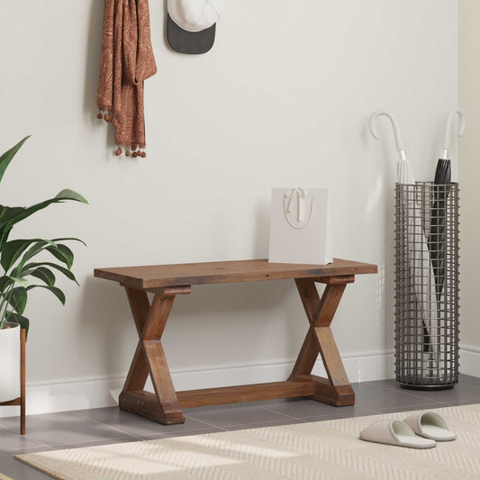 panchina Naturale 85 x 35 x 46 cm Legno massello di recupero - homemem39