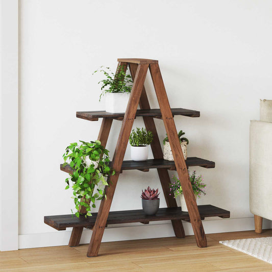 Scaffale pieghevole con lo scaffale Marrone 79.5 x 35 x 112 cm | homemem39