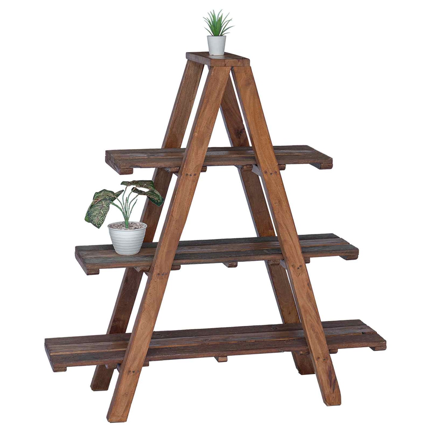Scaffale pieghevole con lo scaffale Marrone 79.5 x 35 x 112 cm
