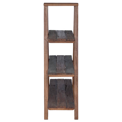 Scaffale pieghevole con lo scaffale Marrone 79.5 x 35 x 112 cm