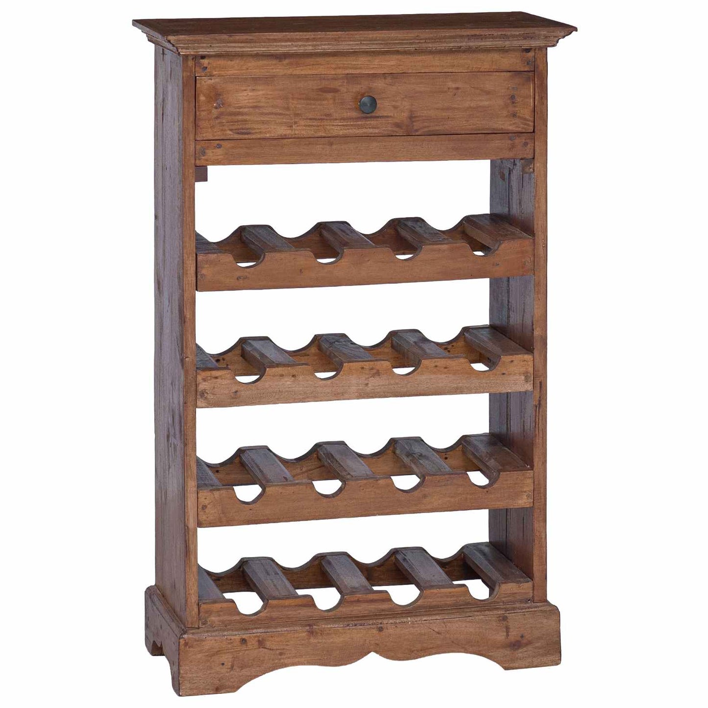Portabottiglie 55 x 23 x 85 cm Legno di Mogano Massello | homemem39