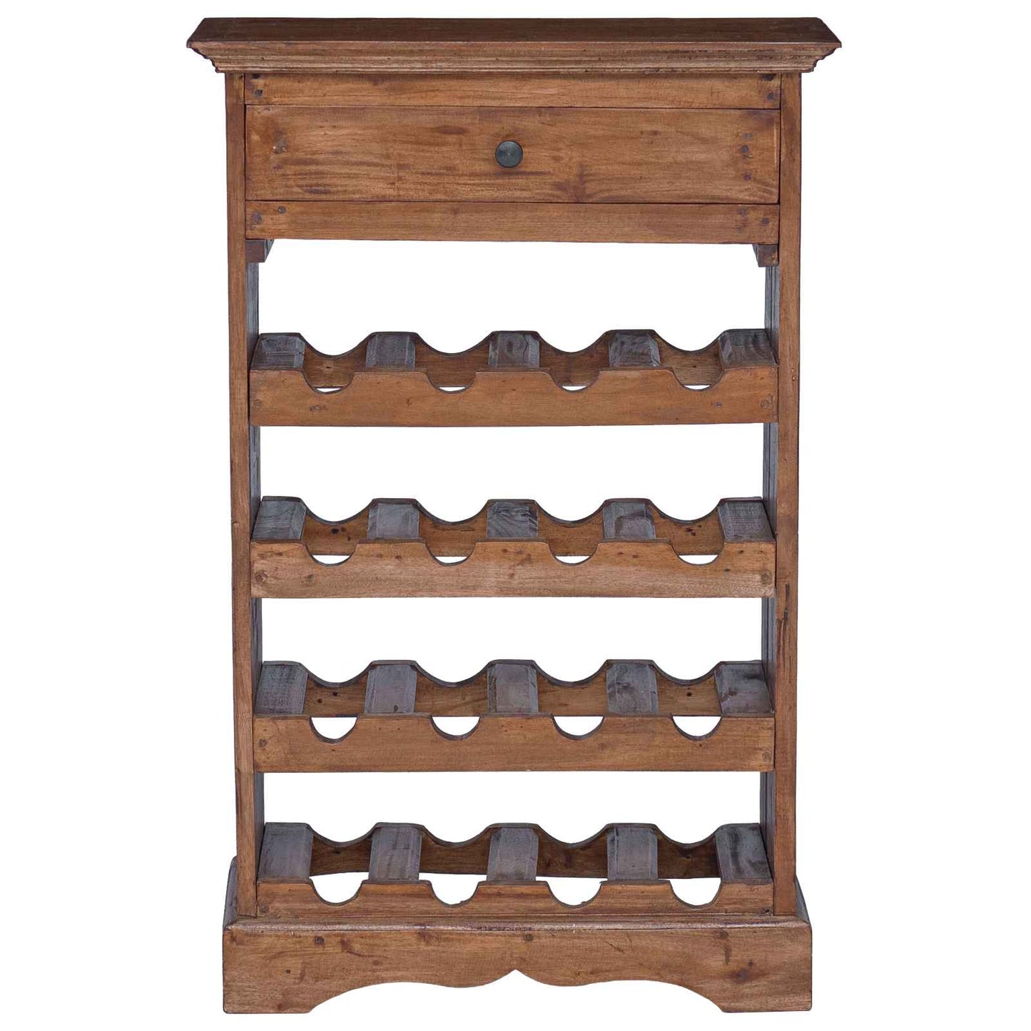 Portabottiglie 55 x 23 x 85 cm Legno di Mogano Massello | homemem39