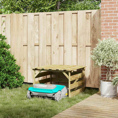 Garage per robot tagliaerba Marrone 84 x 80 x 56 cm - homemem39