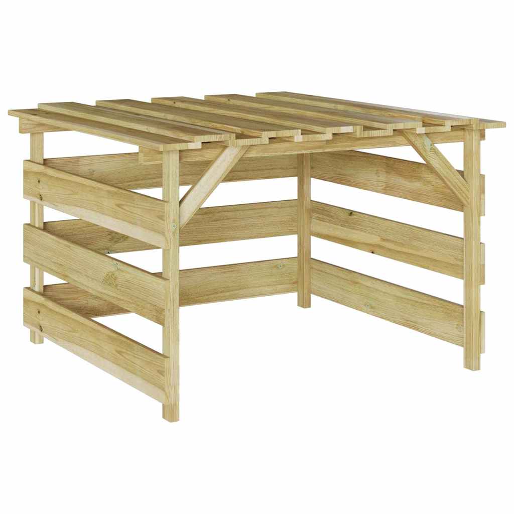 Garage per robot tagliaerba Marrone 84 x 80 x 56 cm - homemem39