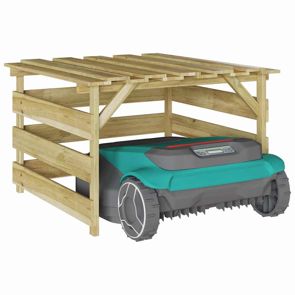 Garage per robot tagliaerba Marrone 84 x 80 x 56 cm - homemem39