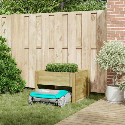 Garage per robot tagliaerba Marrone 73 x 67 x 56 cm - homemem39