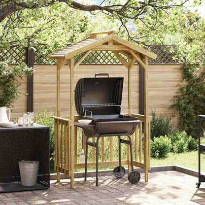 Casetta per barbecue Marrone 133.5 x 63 x 200 cm - homemem39