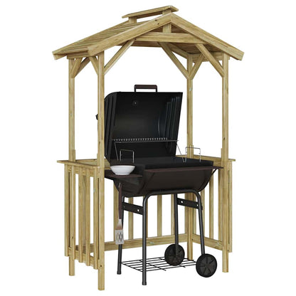 Casetta per barbecue Marrone 133.5 x 63 x 200 cm - homemem39