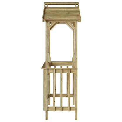 Casetta per barbecue Marrone 133.5 x 63 x 200 cm - homemem39